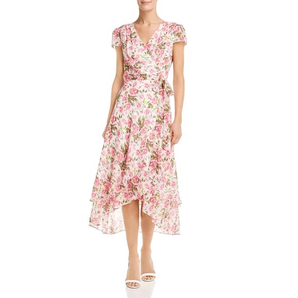 Betsey Johnson Dresses & Skirts - NWOT Betsey Johnson Floral Midi Wrap Dress Size 10 Romantic Boho